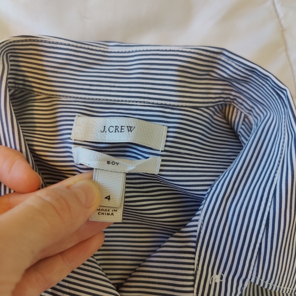 NWOT J. Crew little Boys Button Down Striped Shirt π (Boy's Size 4) π π - Picture 6 of 16